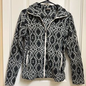 Columbia Black and Gray Patterned Utility Jacket